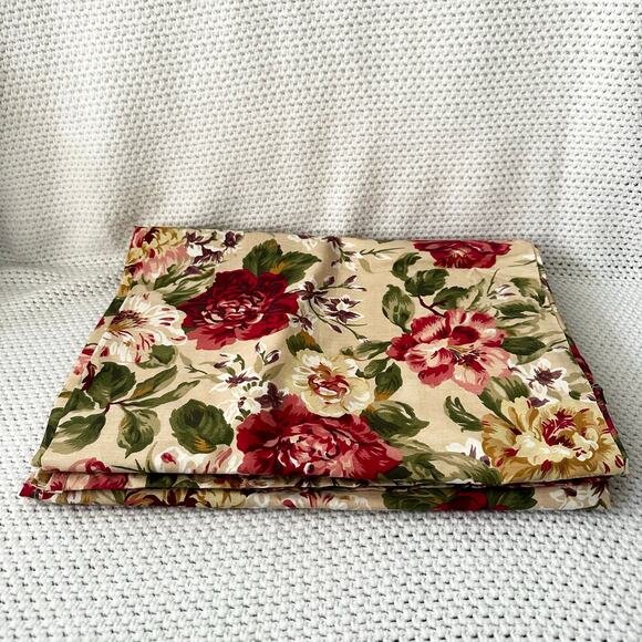 Ralph Lauren Vintage Constance Floral 3 Large Pieces Fabric Scrap Repurpose Read - Picture 2 of 6